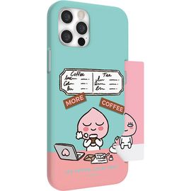 [S2B] Kakao Friends Cafe Slim Card Case-Smartphone Bumper Card Storage Pocket iPhone Galaxy Case-Made in Korea